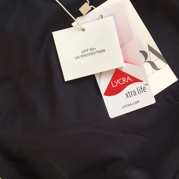 NWT Zara 6-7Y black white bathing suit ruffles - Picture 4 of 4